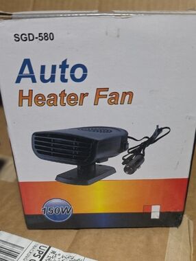 Auto Heater Fan - Black